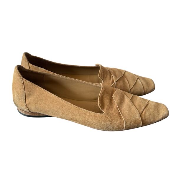 M. Gemi Tan Suede Leather Loafer The Katia Size 40.5 US 10 Made in Italy Shoes - Picture 1 of 9